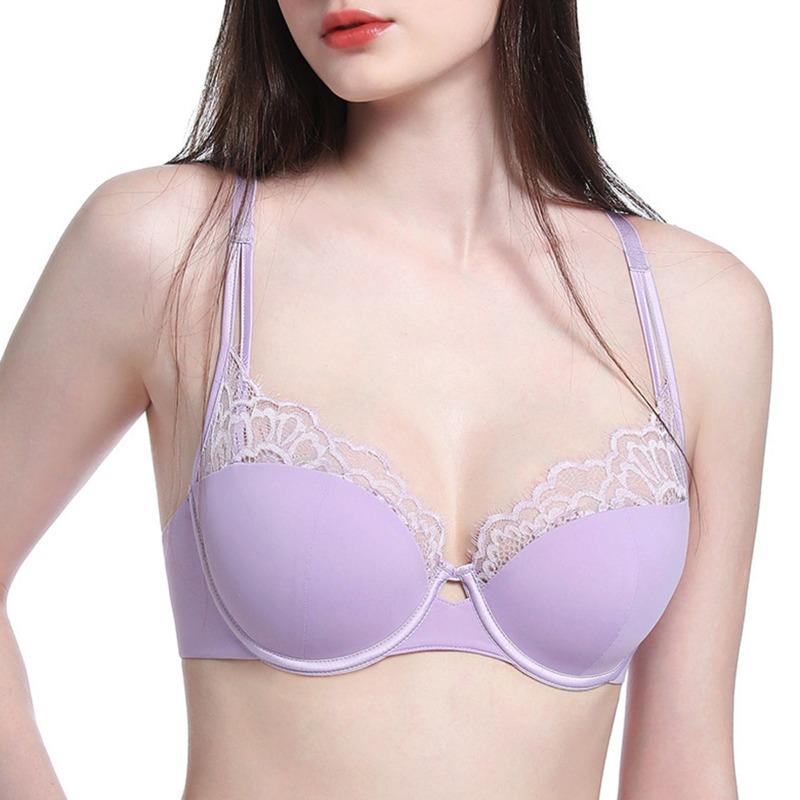 Big Size Lady Summer Thin Style Pure Desire Sexy Lace Big Bosom Shows Small Prevent Dropper Underwear