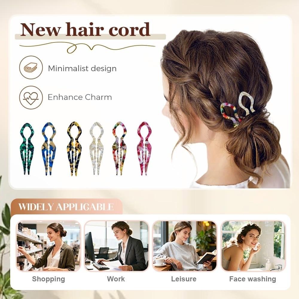 Headbands French Hair Pins V-Shaped Hair Sticks Hairstyle Tool Hair Fork