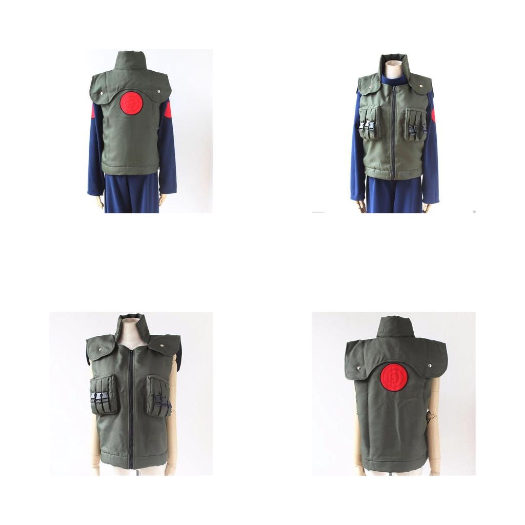Hoogwaardig anime Naruto cosplayvest van Hatake Kakashi, Hokage, voor de ultieme fans.