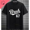 Funny Aura Energy 67 Battery Graphic TShirt with Six Seven Meme Desgin Short Sleeve Pure Cotton Round Neck Casual Tshirt