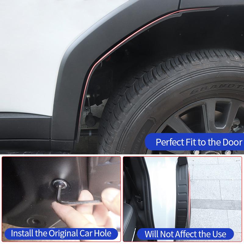 For Toyota 2024 2025 2026 Land Cruiser 250 Prado LC250 Rear Mud Flaps Plastic Anti-Splash Accessories Mudguards Upgrade Parts