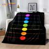 3D Yoga Zen Naturalize Meditation Rainbow 7 Chakra Blanket,Flannel Throw Blanket for Home Bedroom Bed Sofa Picnic Office Hiking
