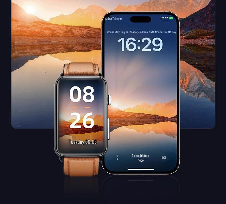 DIDO R50 Smart Bracelet: Health Monitoring with Blood Pressure, ECG, Heart Rate, Blood Oxygen, Sleep Tracking, Bluetooth Call, and SOS Trend Alerts.