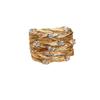 1Pc Fashion Winding Rattan Fashion Wide Edition Multi-Ring Accessories Bird's Nest Ring