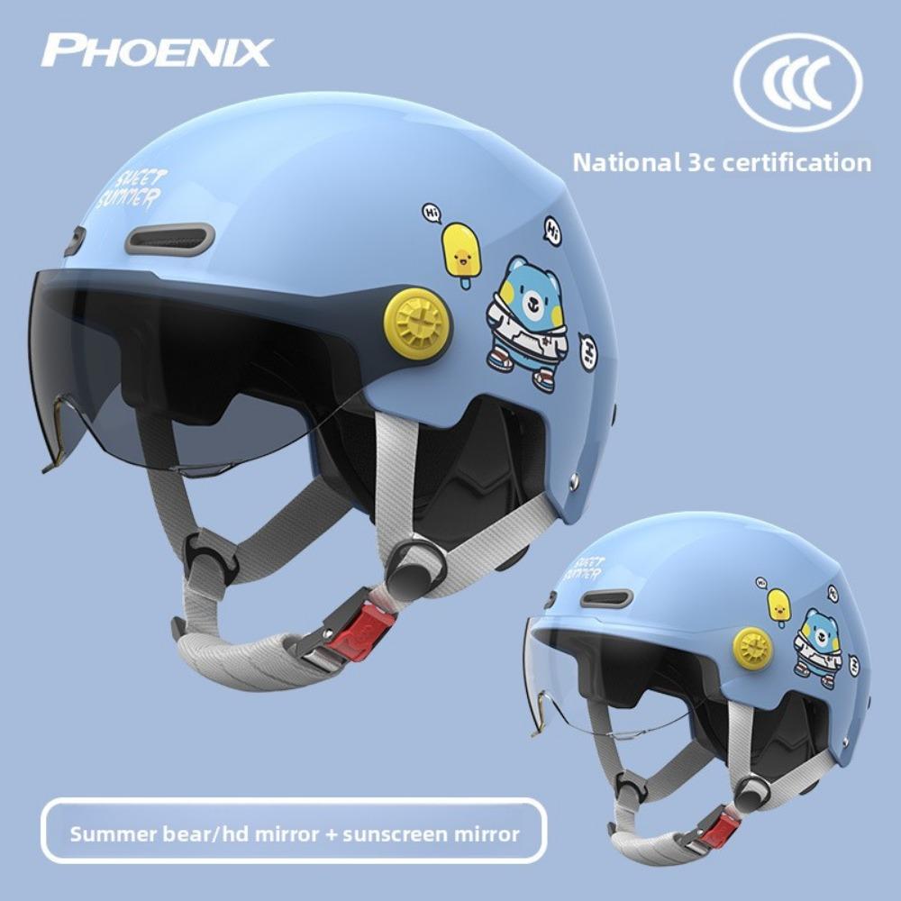 Children's Electric Car Helmet Motorcycle Helmet Cartoon Half Helmet Summer Helmet Four Seasons Helmet