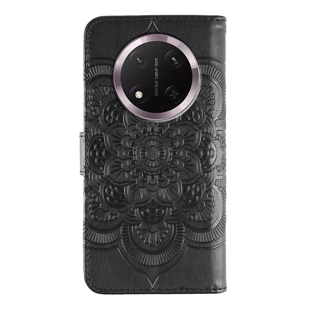Phone Case For Honor Magic7 Lite 5G/X60 Pro 5G/X9c 5G PU Leather Mandala Imprinted Design Wallet Cover