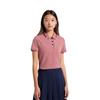 Li Ning Breathable Short Sleeve Polo Shirt Women Tops Pink APLQ116-4