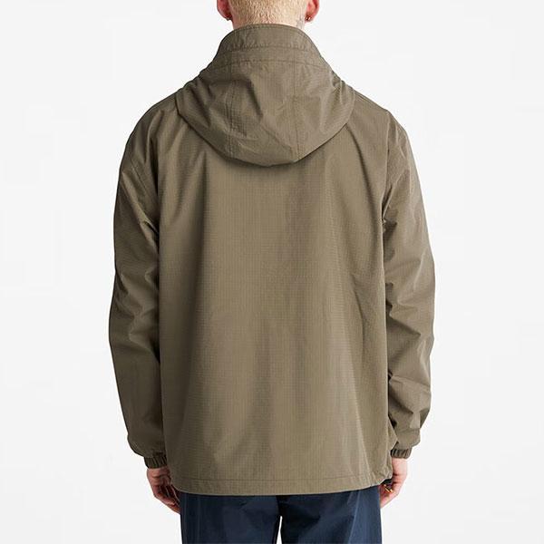 Timberland Solid Color Outdoor Waterproof Hooded Pullover Jacket Men Jackets Army-Green A692S-A58