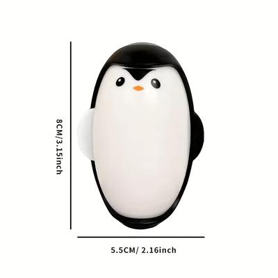 10pcs Random Color Penguin Mini Lint Remover - Portable Reusable Sticky Pet Hair Roller for Household Clothing & Pets