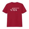 18th Birthday Idea Square Root Math Surprise T Shirt for  vintage Washed Soft Comfortable Versatile Breathable fashion