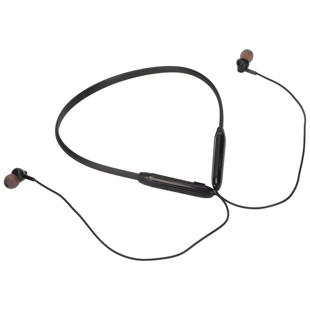 Neckband Bluetooth Headphone IPX7 Waterproof Noise Reduction Deep Bass Lightweight Wireless Sports EarphoneBlack