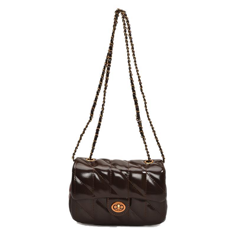 2025 autumn and winter new diamond chain retro women's small fragrant wind bag small square bag trendy messenger bag single shoulder women