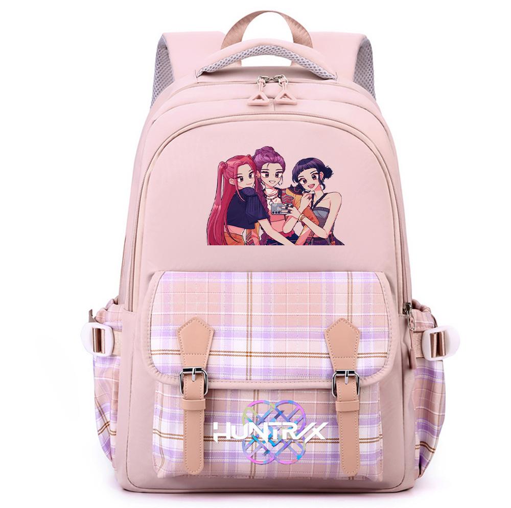 Anime K-Pop Printed Large Capacity Backpack for Teenger Student Girl Boy Schoolbag Bookbag Women Large Capacity Waterproof Travel Bag Kid Gift