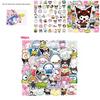 100pcs Sanrio Kuromi Melody Waterproof Reusable Sticker Luggage Decor