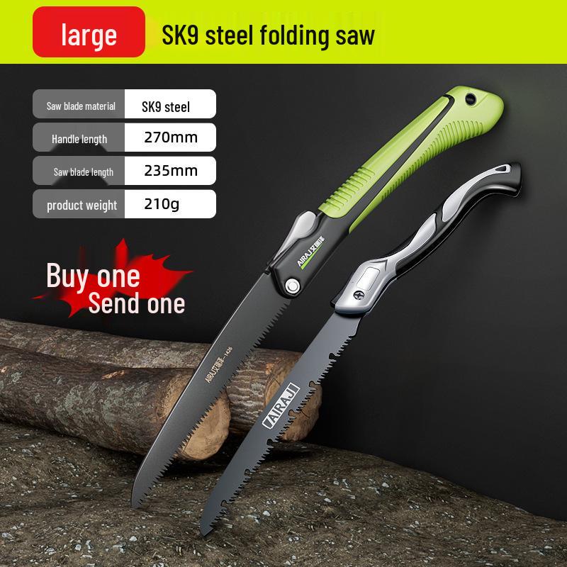 Compact Folding Hand Saw for Woodworking and Tree Cutting