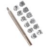 12 stuks stempelgereedschap Tang Dynasty bloemontwerp DIY groenteleer stempel 1 stuk handvat