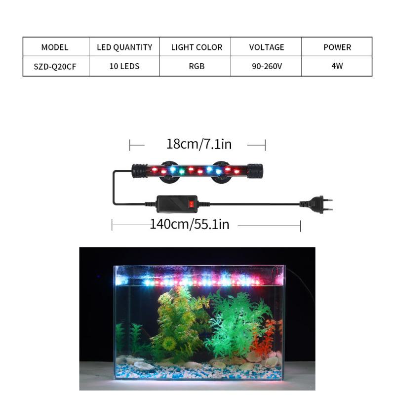 Fishbowl Diving Lights 3 Light Source High Brightness Waterproof Led Lamp Ornamental Lighting