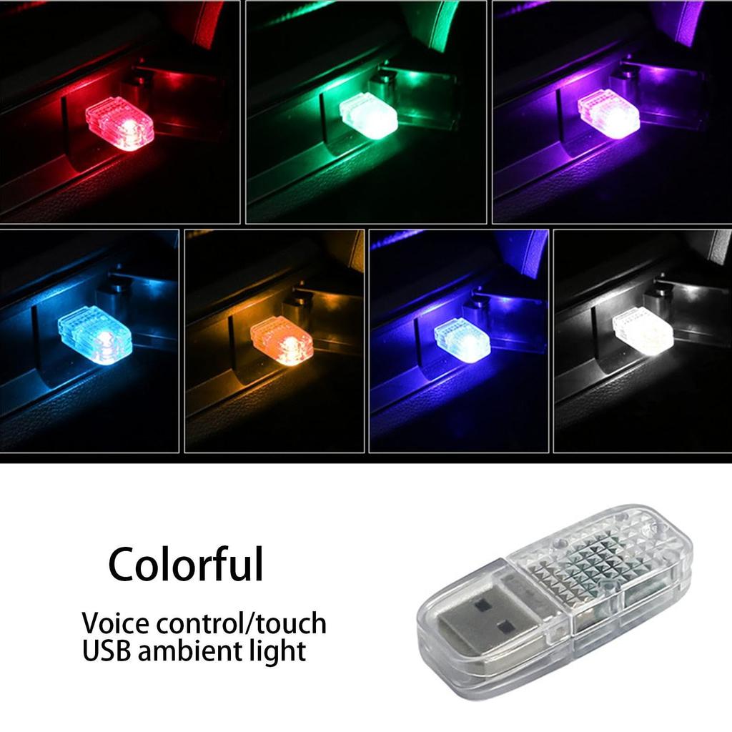 Car USB Light, Car Decoration Light, 7 Tone Colors, Tape Light, USB Type, Car