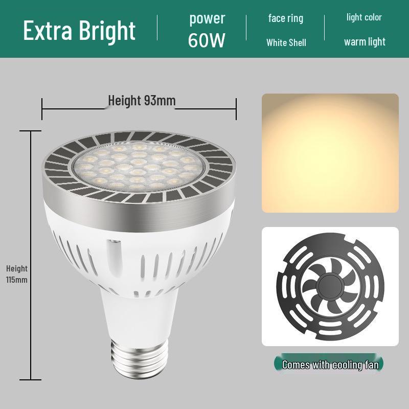 PAR30 LED Track Light: E27 Screw Base Spotlight for Commercial and Retail Spaces