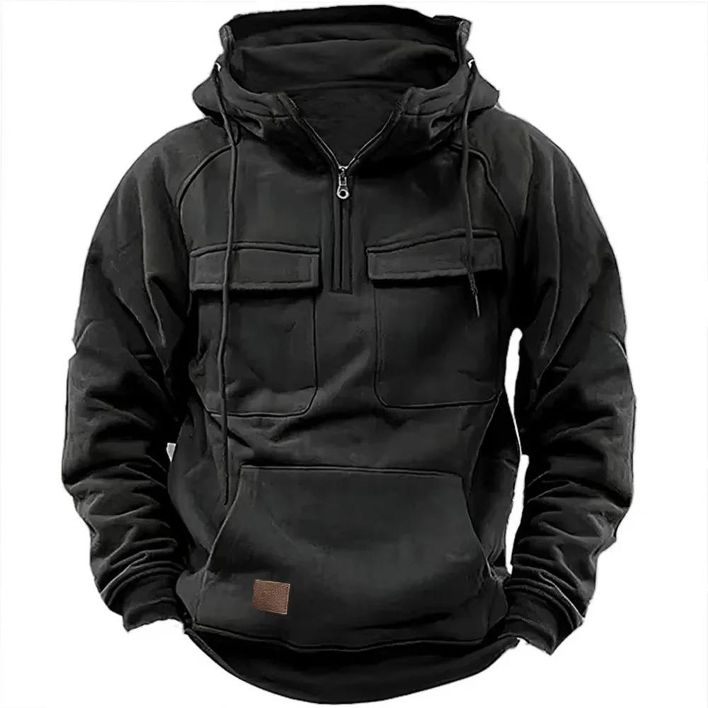 Spring Vintage Men Hoodie Sweatshirt Man Clothing Men Streetwear Oversized Hooded Pullover Male Retro Harajuku Solid Color Hoody
