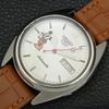 SEIKO 5 VINTAGE AUTOMATIC 7009A JAPAN MENS WHITE COLOR DIAL WATCH a700554-5