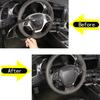Carbon Fiber ABS Interior Steering Wheel Trim Cover For Corvette C7 2014-19