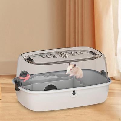 Habitat Gaiola para Hamster Aberta Superior Ventilação Transparente Respirável Acrílico Pequeno Animal para