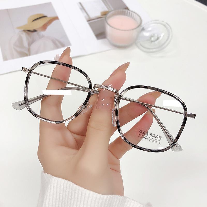 New arrival unisex square glasses for men women metal frame glasses plain glasses Nearsighted Eyewear Glasses -1.0 -2.5 -1.5