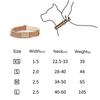 Adjustable Soft Suede Leather Dog Collar with Metal Buckle Fashional Durable Anti-Escape Dog Necklace Collares Para Perro