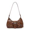 Borsa a Spalla Hobo Pieghettata Stile Retro Y2K per Donna in Offerta Speciale Stile Maillard Borsa Sottobraccio Pochette Borse a Mano per Viaggio Lavoro Shopping