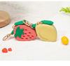 Mini Lemon-Shaped Fruit Charm Coin Purse & Key Holder – Cute Multifunctional Earphone Bag Wallet