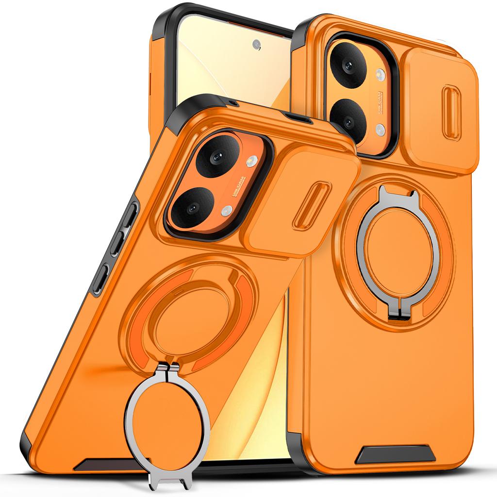 Etui na Xiaomi Poco X8 Pro Max Pokrowiec Poco X8 Pro Max Zbroja Osłona Obiektywu Aparatu Suwakowa Tylna Pokrywa Magnetyczny Uchwyt Pierścieniowy Coque