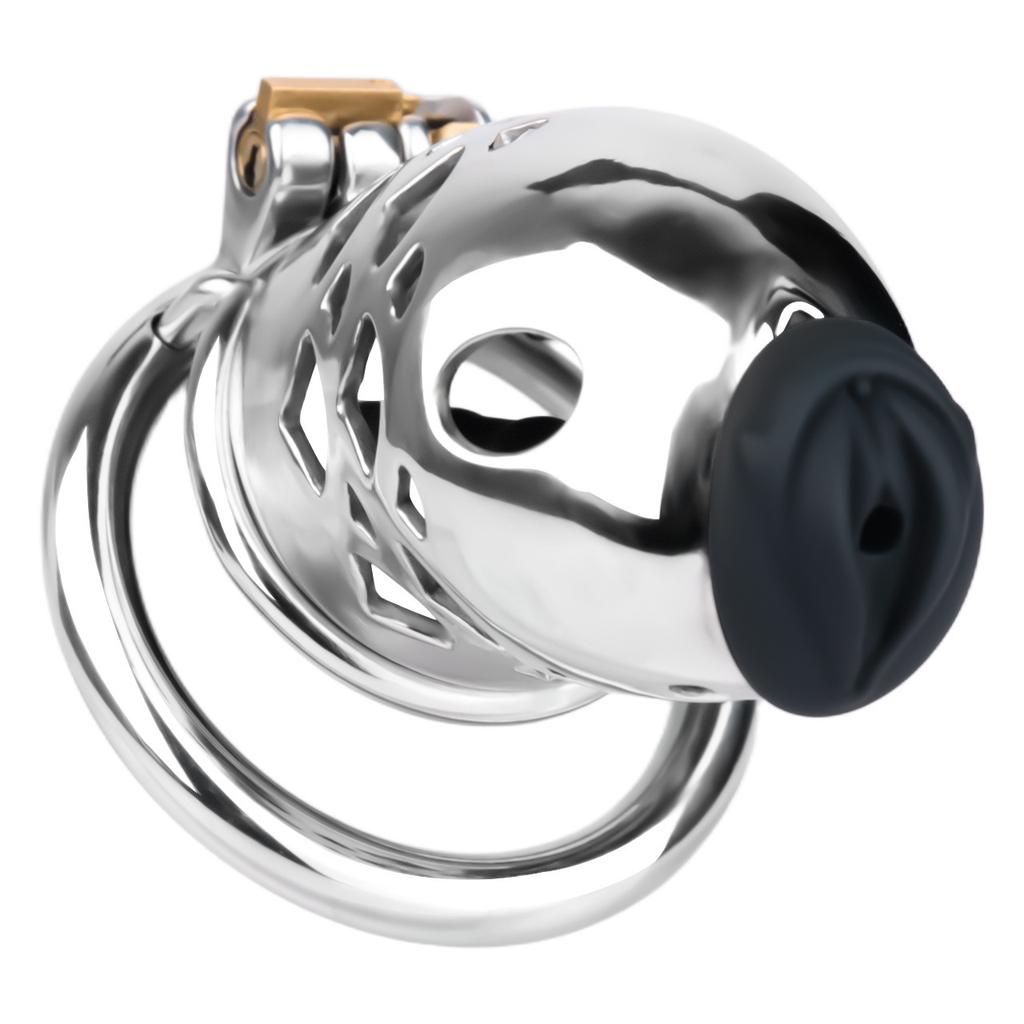 Stainless Steel CB Lock Metal Chastity Lock Male Penis Cage Chastity Gay Sex Toys Cock Ring Urethral Chastity BDSM