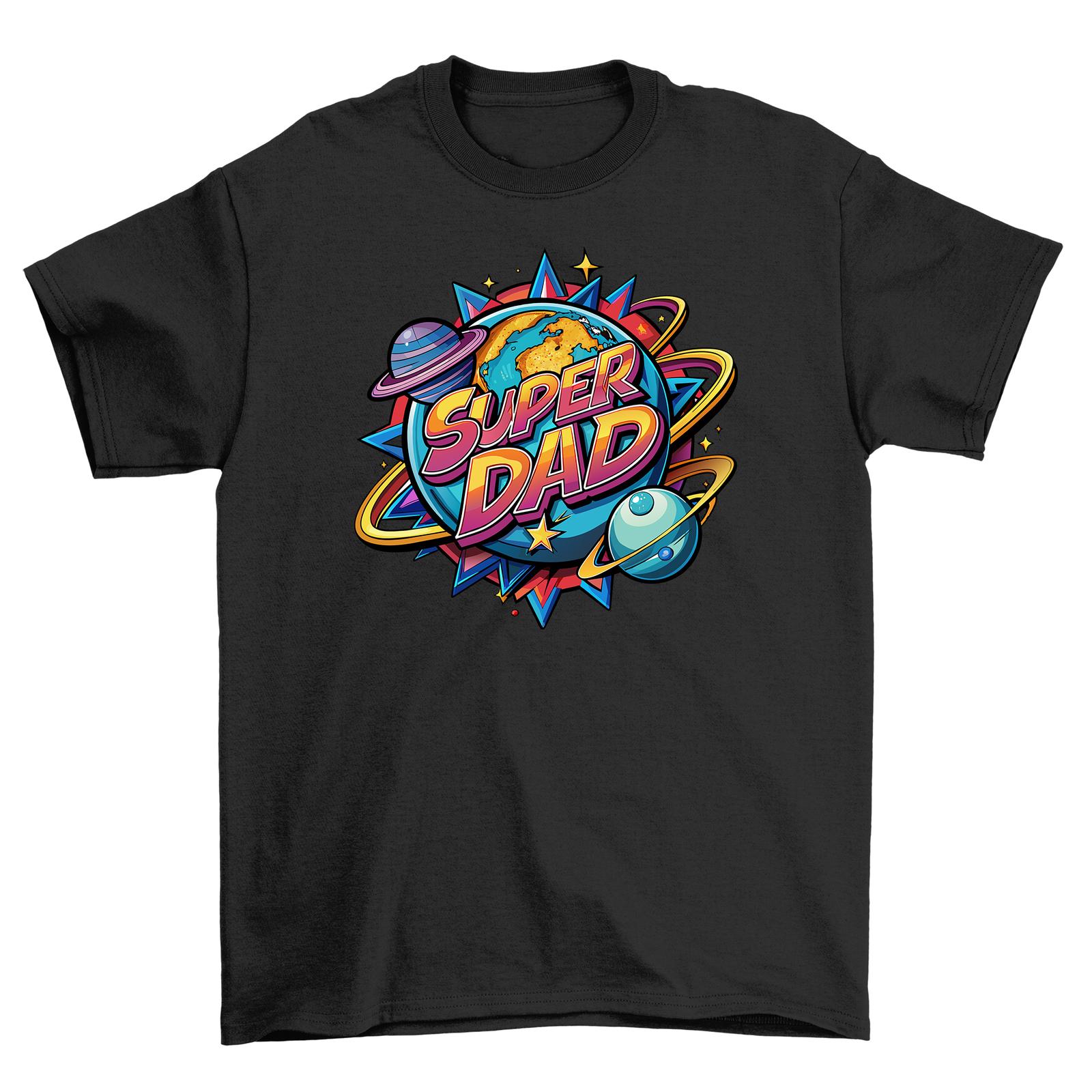 

Super Space Dad T-Shirt Mens Womens Tees Top: Out-of-this-wo rld Fun for Super Dads! Funny, Cosmic Des XL