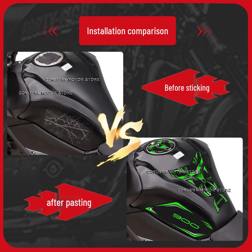 Kawasaki Z900 Sada 3D ochranných samolepek na nádrž