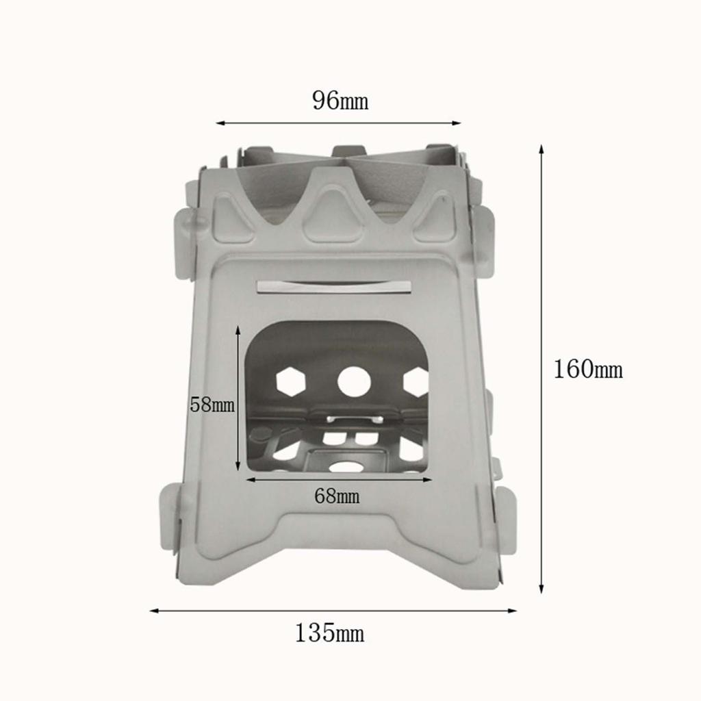 Wood Burning Camping Stove Folding Lightweight Wood Stove for Hiking Camping Picnic BBQ