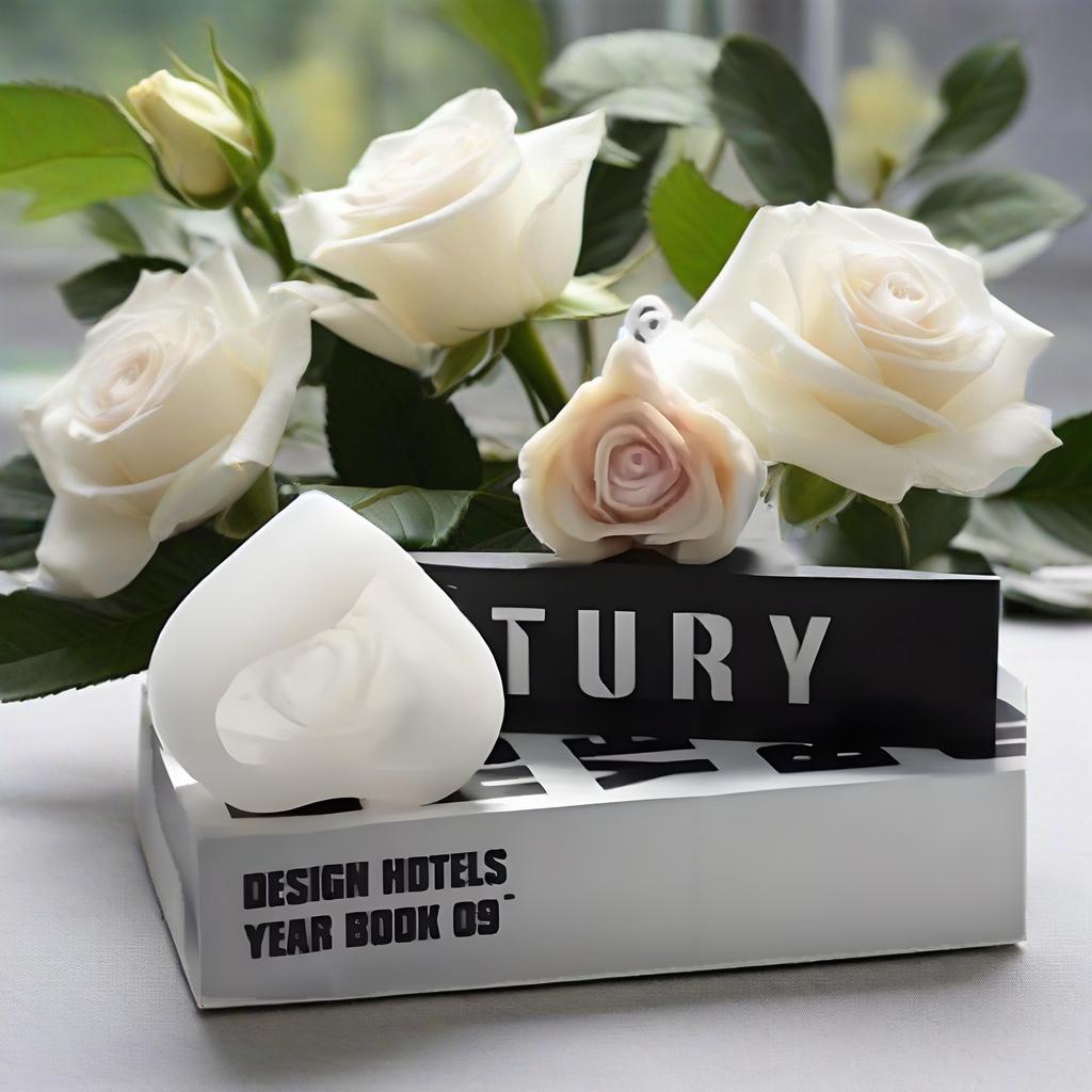 2Pcs 3D Love Rose Candle Silicone Mold DIY Heart Flower Candle Making soap Resin mold Chocolate Valentine Gift Crafts