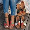 Women Slippers 2025 Summer Shoes Woman Mix Color Heels Sandals Summer Women Elegant Heeled Footwear Slippers Slides Women