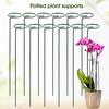 5Pcs Plant Stake Not-Easy-to Bend Anti-rust Smooth Finish Burrs-free Not Harmful To Plants Floral Arrangements No Peculiar Smell Ring