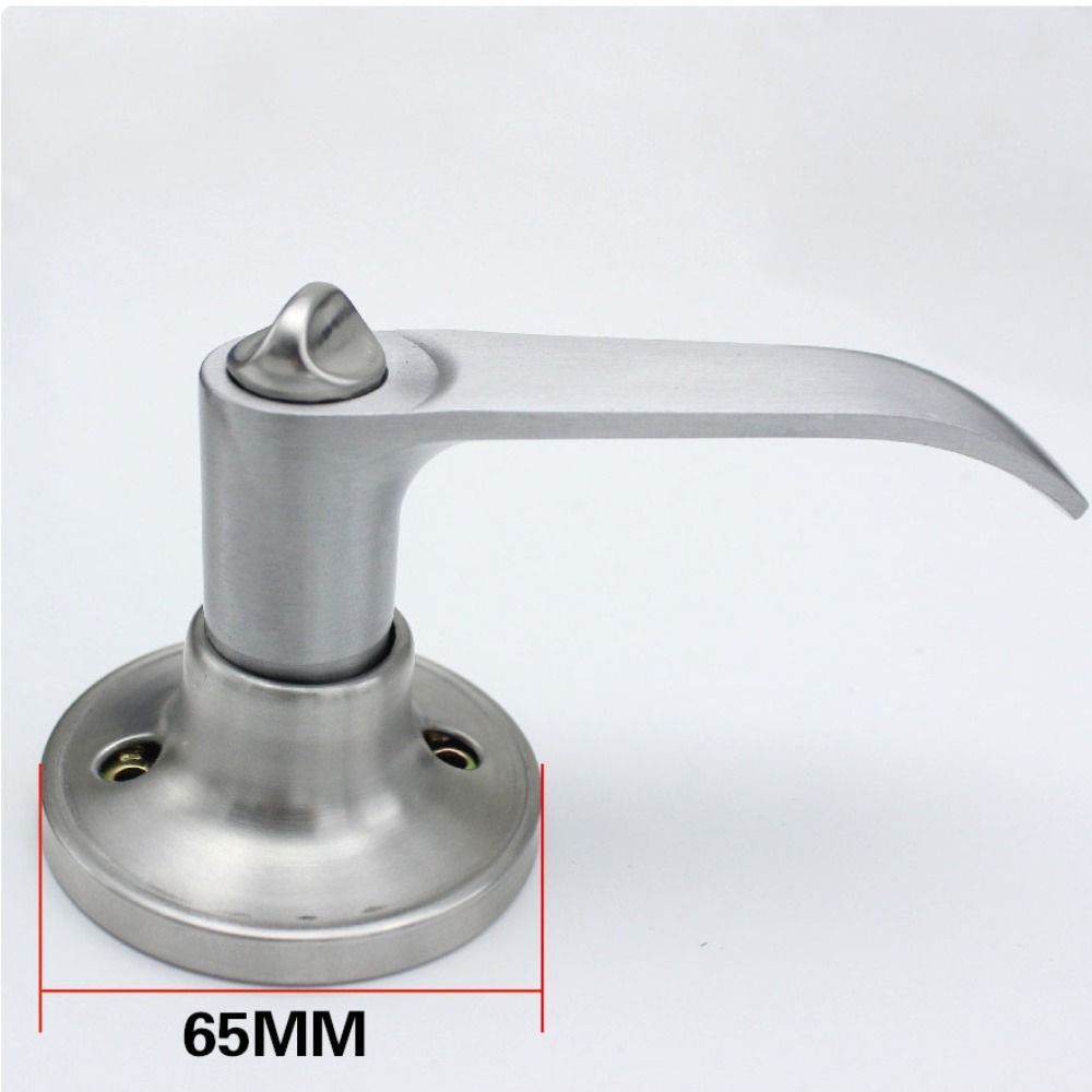 Aluminium Zinc Zinc Alloy Door Handle Lock Silver Three Bar Handle Lock Universal Home Door Lock  Bedroom