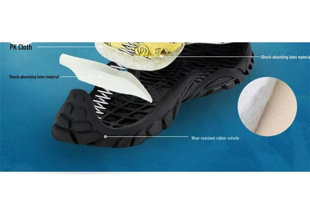 Men's Quick-Dry Non-Slip Outdoor Wading Shoes for Fishing, Hiking, and Mountaineering