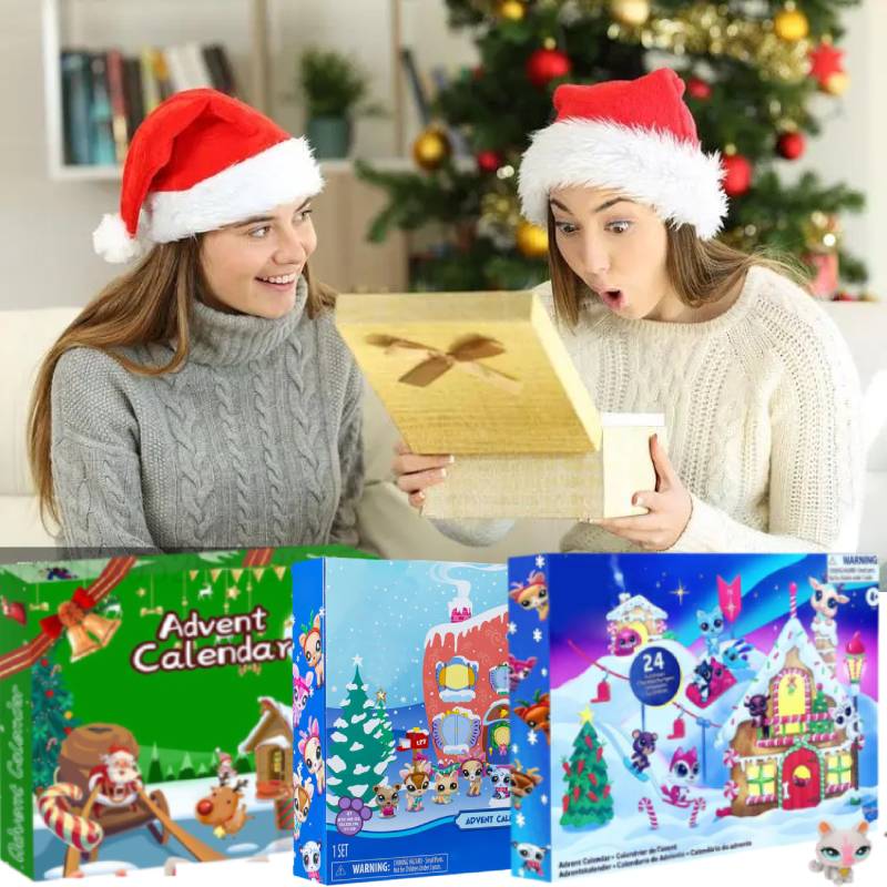Littlest Lps Christmas Countdown Calendar 24pcs Comic Doll Blind Surprised Box