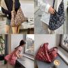 Korean Style Ins Retro Multi-color Cashew Flower Cotton Bag Zheng Sumin Same All-matching Floral Cloth Single-shoulder Cross-body