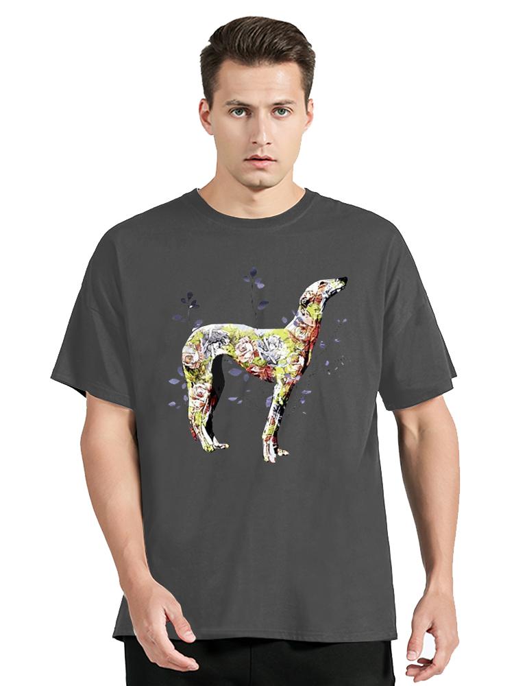 Greyhound Dog T-shirt Men's Clothing Cotton Tshirt Cartoon Graphic Oversized T Shirt Unisex Tops Tees Fitness Men's Clothing