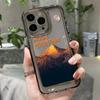Custodia Retro Tramonto Montagna Innevata Per iPhone 11 Custodia iPhone 13 Pro Max 14 12 Pro Max XR X XS Max SE 8 Copertura Protezione Lente