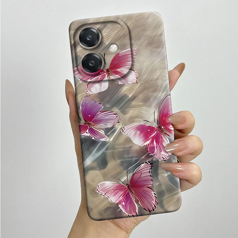 For OPPO A3 4G Phone Case A40 A40m CPH2669 CPH3669 Soft Silicone Sweet Painted Funda Coque Cartoon Printed Protective Back Cover
