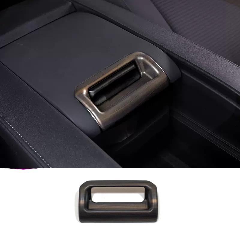 For Toyota Highlander    Car Interior Peach Wood Decoration trument Console Gear Water Cup Cover Air Vent Trims