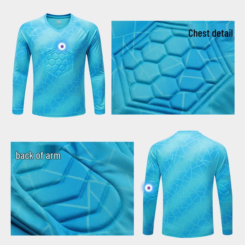 Herren Langarm Torwart Trainings- und Spiel Fußballtrikot
