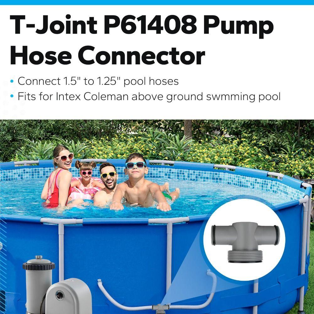 Adattatore per Tubo Piscina a 3 Vie Resistente alle Perdite P61408 Connettore per Tubo Piscina per P61408 Manutenzione Piscina