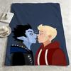 art TThe Little Vampire Fanmaded Throw Warm Soft Flannel Blanket Multiuse for Sofa Bed Camping Travel Nap